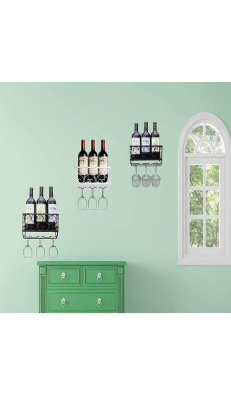 Flaschenhalter für Wein Weinregal Box für Wand Flaschenhalter und Glas Dekoration für Haus und Küche Korkregal Lagerregal - B091L2G85YZ