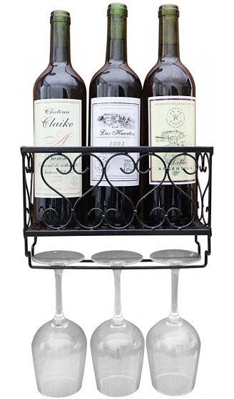 Flaschenhalter für Wein Weinregal Box für Wand Flaschenhalter und Glas Dekoration für Haus und Küche Korkregal Lagerregal - B091L2G85YZ