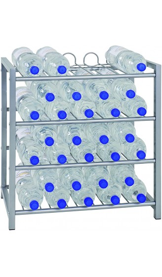 HAKU Möbel Flaschenständer Weinregal in Aluminiumoptik Höhe 60 cm - B00VWWQ6LWF