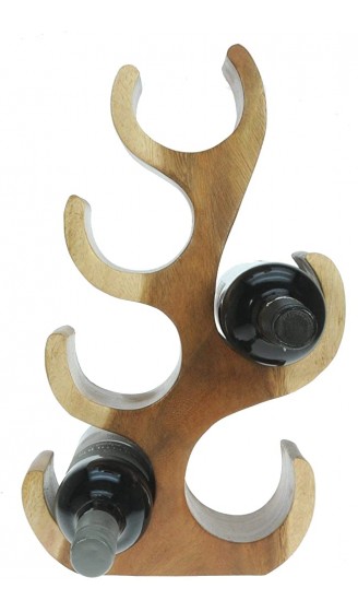 Namesakes 6 Flaschen Weinhalter Flaschenhalter Skulptur Baum des Lebens Ornament für Zuhause Küche Aufbewahrung für Wein Handgeschnitzt aus Holz Einzigartige Geschenkidee natürlich - B07JZCYHYQL