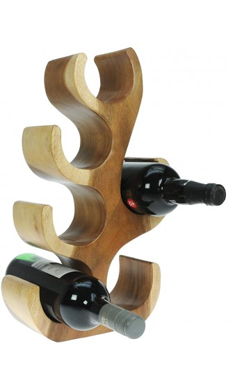 Namesakes 6 Flaschen Weinhalter Flaschenhalter Skulptur Baum des Lebens Ornament für Zuhause Küche Aufbewahrung für Wein Handgeschnitzt aus Holz Einzigartige Geschenkidee natürlich - B07JZCYHYQL