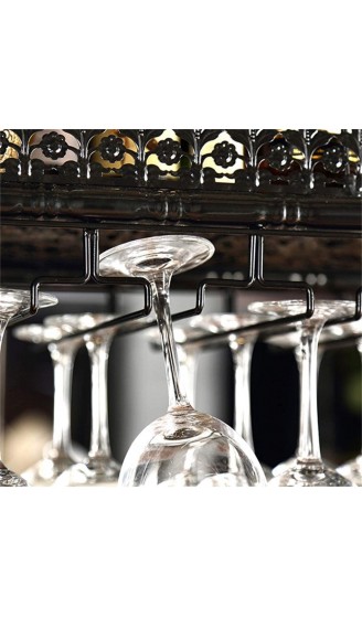 SHJICH Weinglashalter Metall Decke Weinregale Lagerung Schwarz Bronze Weinkelch Stemware Glas Rack Hängende Weinglas Halter Bar Dekoration Display Regal größe : 100×35cm - B07ML5WX41W