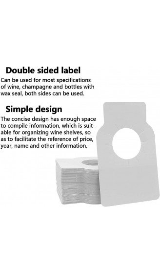 Weinflasche Tags,Papier hängend Wein etikett,zum Markieren Von Weinkeller100stk） - B08RDSN49HU