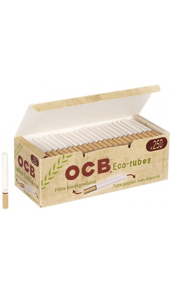 1000 4x250 OCB® Organic Eco-Tubes Hülsen Filterhülsen Zigarettenhülsen - B01GHKP4N46