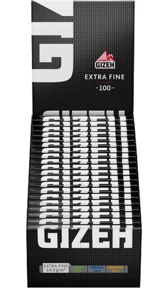 Gizeh Black Extra Fine Zigarettenpapier 40x100 14qm Flächengewicht - B00FUZRN32A