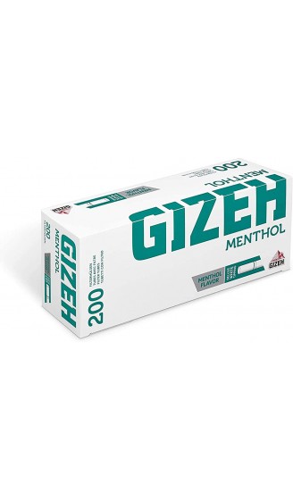Gizeh Menthol Hülsen Zigarettenhülsen mit Mentholfilter 20 Boxen - B0741C2FVS6