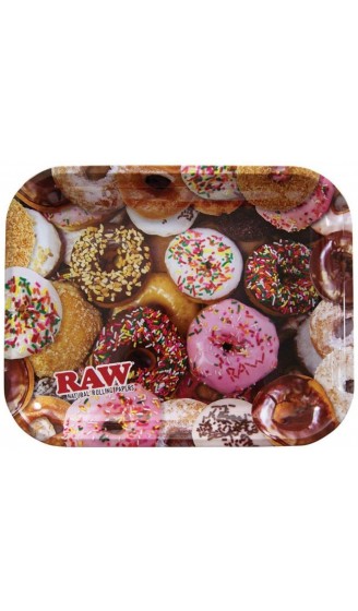 Raw Delicious Doughnuts Metall-Tablett groß 35,6 x 27,9 cm - B07KPLBVNVP