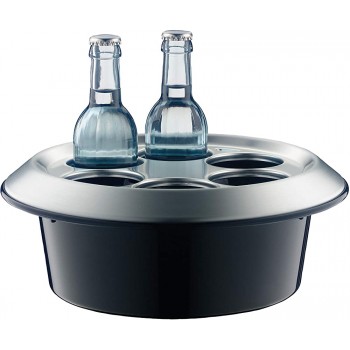 alfi 0360.020.000 Aktiv-Flaschenkühler Konferenzboy Kunststoff schwarz für 6 Flaschen bis 0,33 l - B000KJR1EO6
