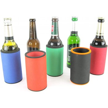 asiahouse24 5X Bunte Mischung Getränkekühler Bierkühler Flaschenkühler für Langen 0,33L Bierflaschen aus bestem 5-6mm dicken Neopren für Beste Kühlung Qualitätskühler Modell 2021 - B08X3TCSPH1
