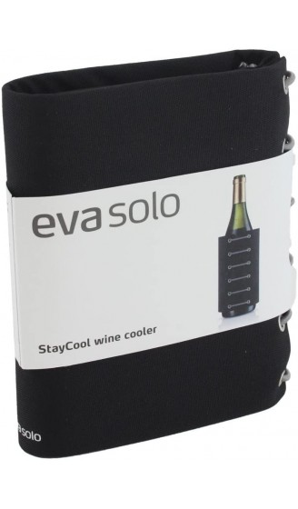 EVA SOLO 567475 Weinkühler Integriertes Kühlgel Nylon Schwarz 16 x 12,4 x 3,8 cm - B00SUWHSCI6