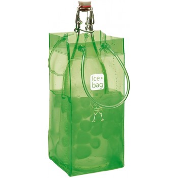 Gimex 17409 Ice Bag Basic Flaschenkühler für 1 Flasche giftgrün 30 x 1 x 15 cm - B003CY8EJAD