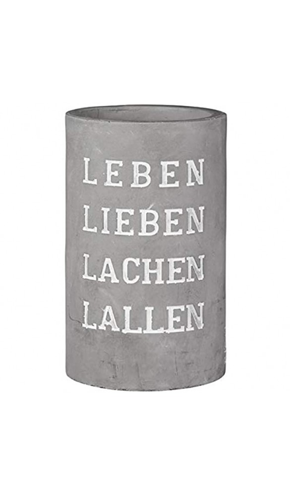 Räder Vino Beton Weinkühler Leben Lieben Lachen Lallen - B01J1Q1F3EV