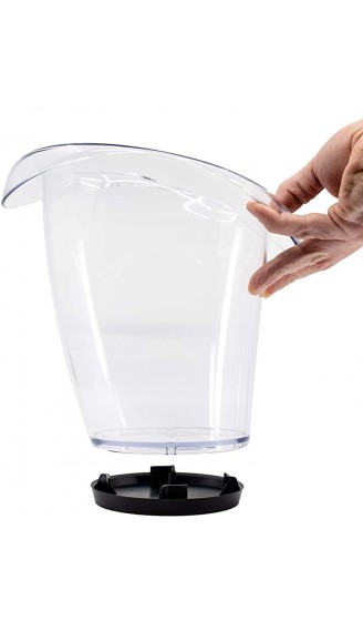 Stylgs Sektkühler mit Tropfuntersatz | Weinkühler aus transparentem Plastik | Unzerbrechlich und Spülmaschinenfest | EIS – Behälter für schnelles kühlen - B08WKRG2HLK