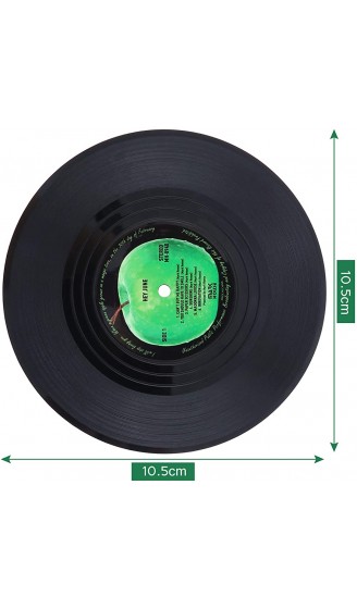 6 Stück Retro Vinyl Schallplatten Untersetzer  Schallplatten Dekoration Getränkeuntersetzer Tischsets rutschfest isoliert Tasse Matte für Zuhause Bierscheiben-Untersetzer für Kaffee-Bars - B08JPZ1RRQJ