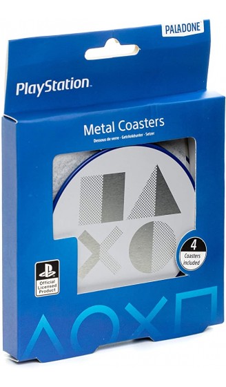 Paladone Playstation 5 Getränkeuntersetzer aus Metall 4 Untersetzer offizielles Lizenzprodukt - B08TP6PJ8ZY