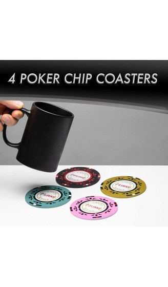 Paladone PP6667JB Casino Royale Poker-Chip-Untersetzer offizielles Lizenzprodukt von James Bond 007 acryl - B086668PFV2